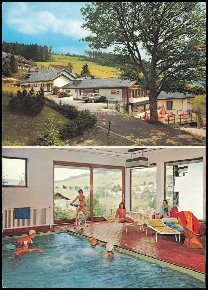 vergrößern: Bildseite historische Ansichtskarte von 1979: Kur- und Sporthotel MANGLER:: Todtnauberg