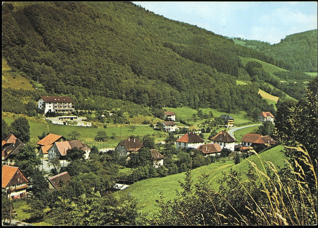 vergrößern: Bildseite historische Ansichtskarte von 1977: Oberprechtal Schwarzwald:: Elzach