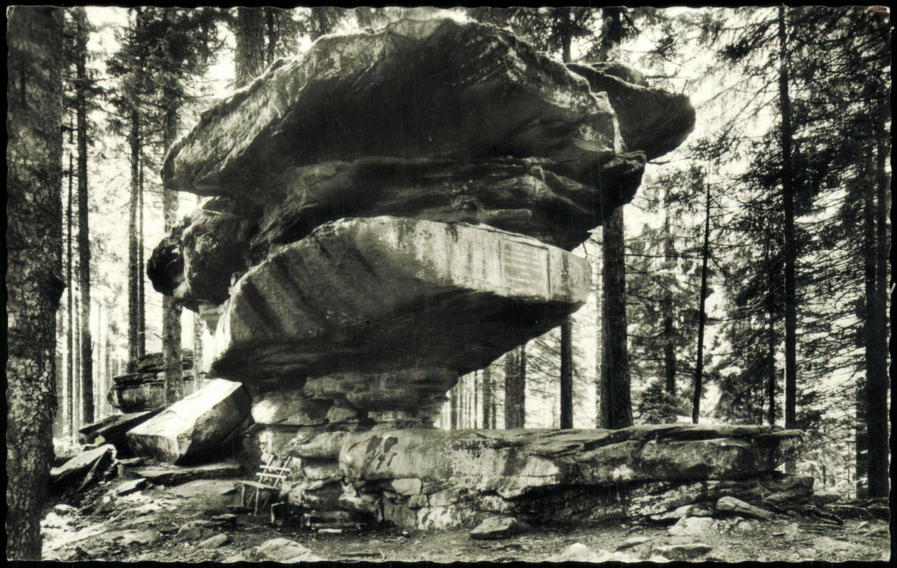 vergrößern: Bildseite historische Ansichtskarte von 1967: Kastelstein - Fotokarte:: Bad Rippoldsau-Bad Rippoldsau-Schapbach