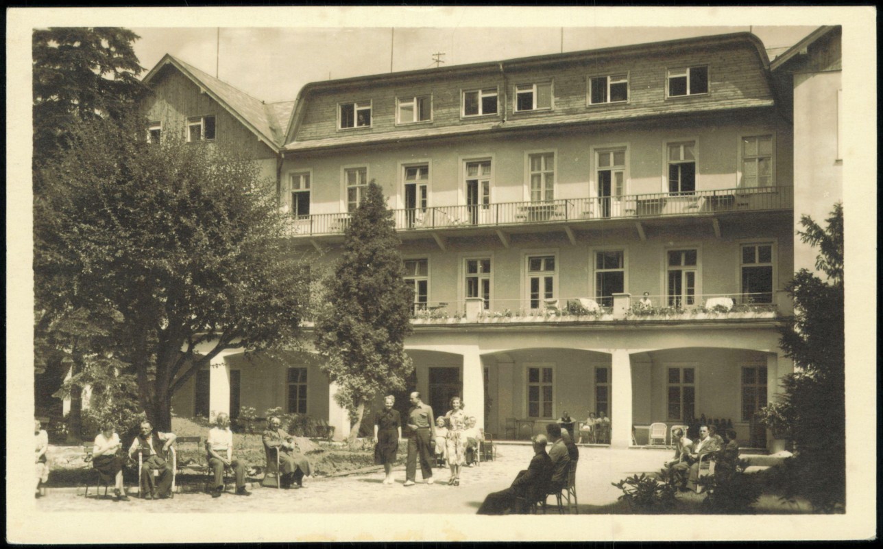 vergrößern: Bildseite historische Ansichtskarte von 1965: Santorium UNP:: Eichwald (Erzgebirge)