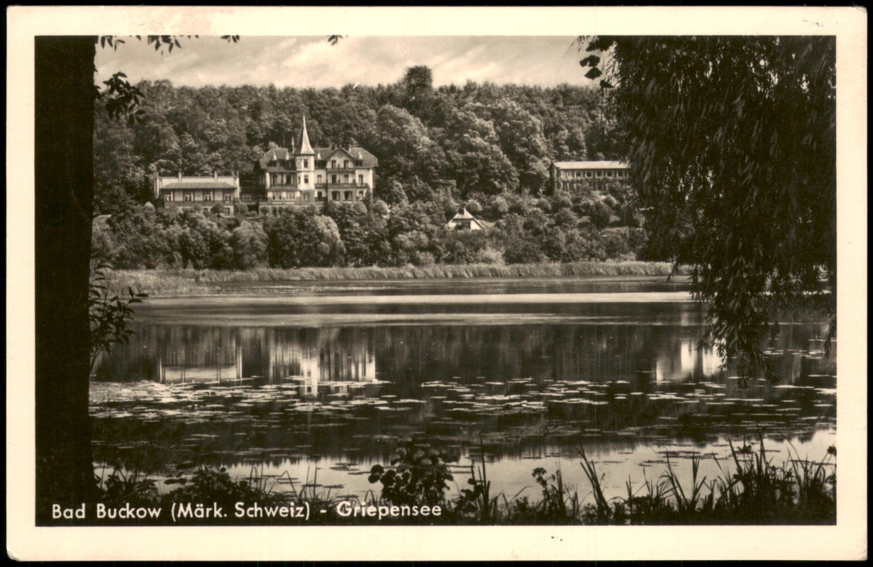 zoom: Image side vintage Postcard from 1964: Griepensee Partie zur DDR-Zeit:: Buckow (Märkische Schweiz)