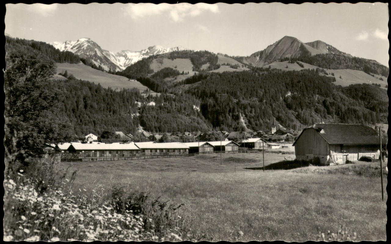 zoom: Image side vintage Postcard from 1965: Camp D.C.A. und Les Vanils:: Grandvillard
