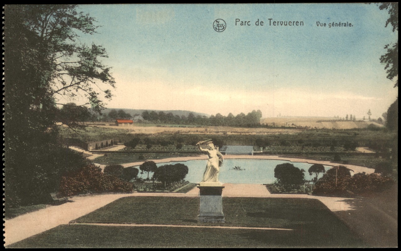 zoom: Image side vintage Postcard from 1912: Parc de Tervueren Vue générale.:: Tervuren (Tervueren)