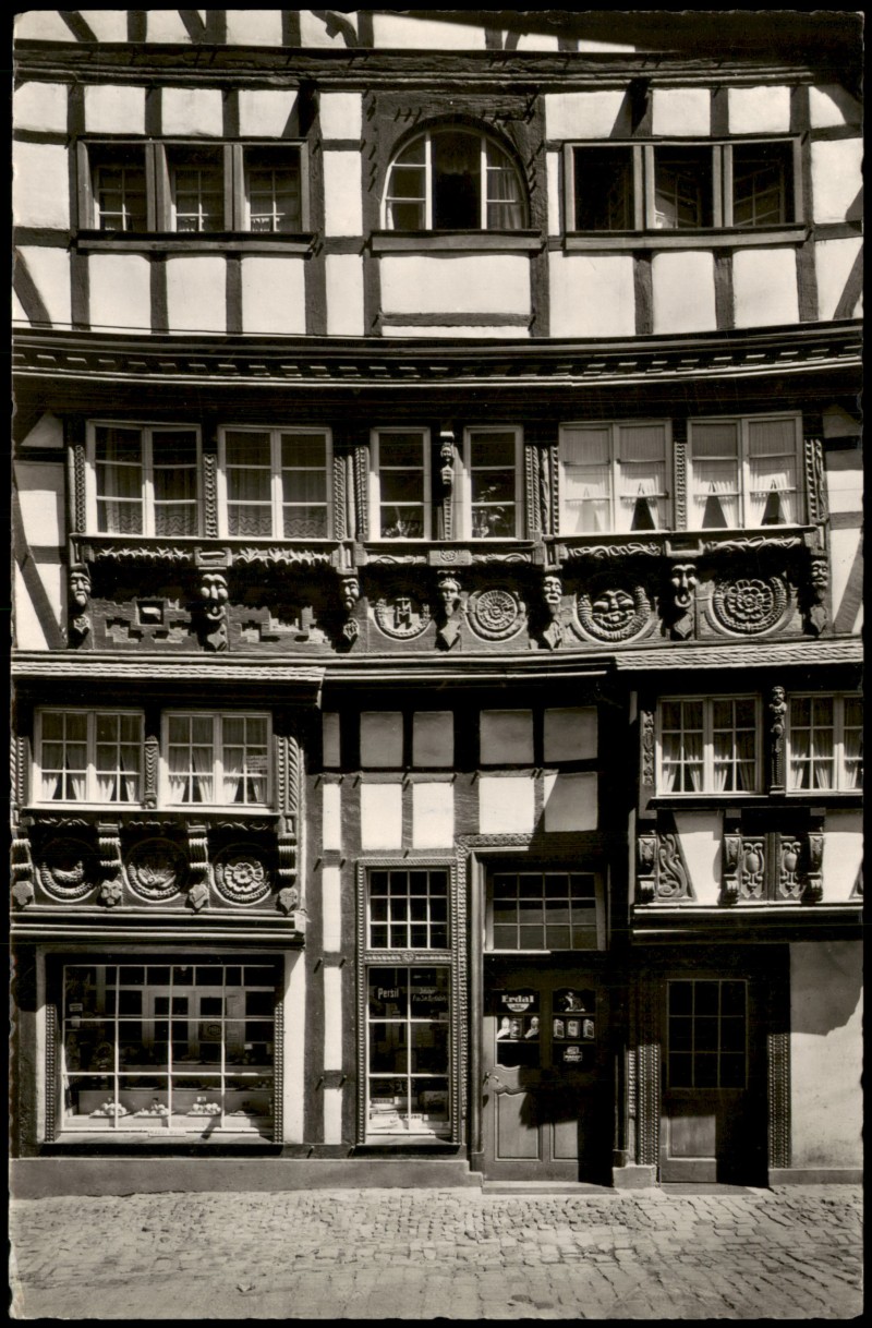 vergrößern: Bildseite historische Ansichtskarte von 1955: Windeckhaus:: Bad Münstereifel