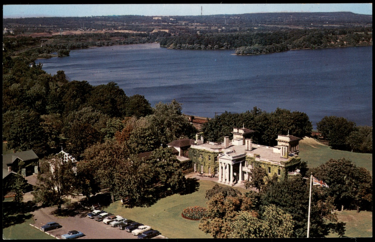 zoom: Image side vintage Postcard from 1963: Dundurn Castle (Civic Museum):: Hamilton Ontario