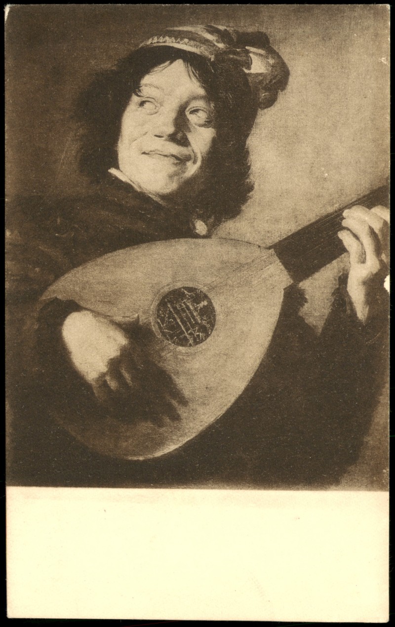 vergrößern: Bildseite historische Ansichtskarte von 1915: Frans Hals: Der Narr (De nar) Künstlerkarte::