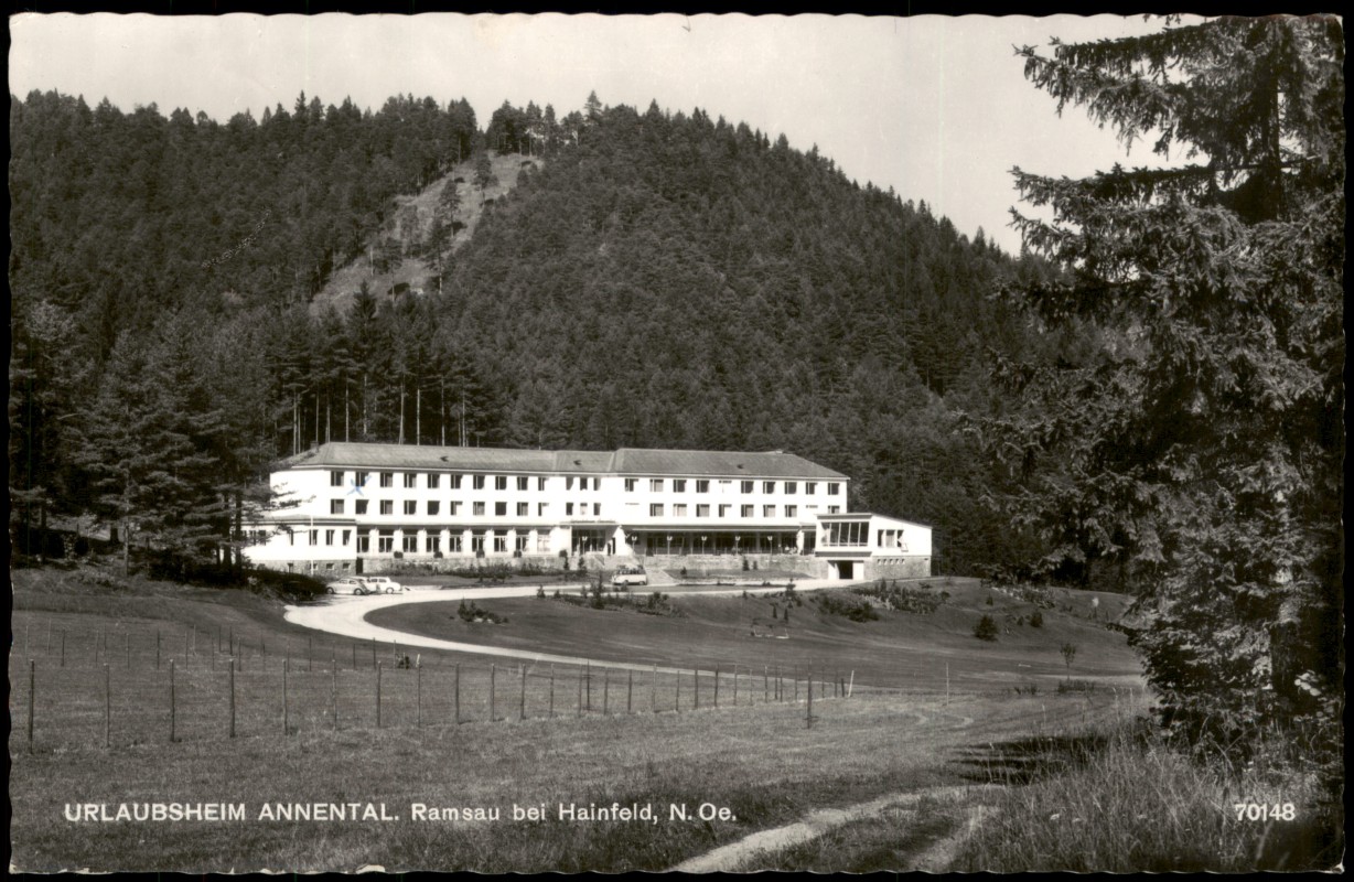 zoom: Image side vintage Postcard from 1957: Urlaubsheim Annental, Ramsau bei Hainfeld:: Ramsau Niederösterreich