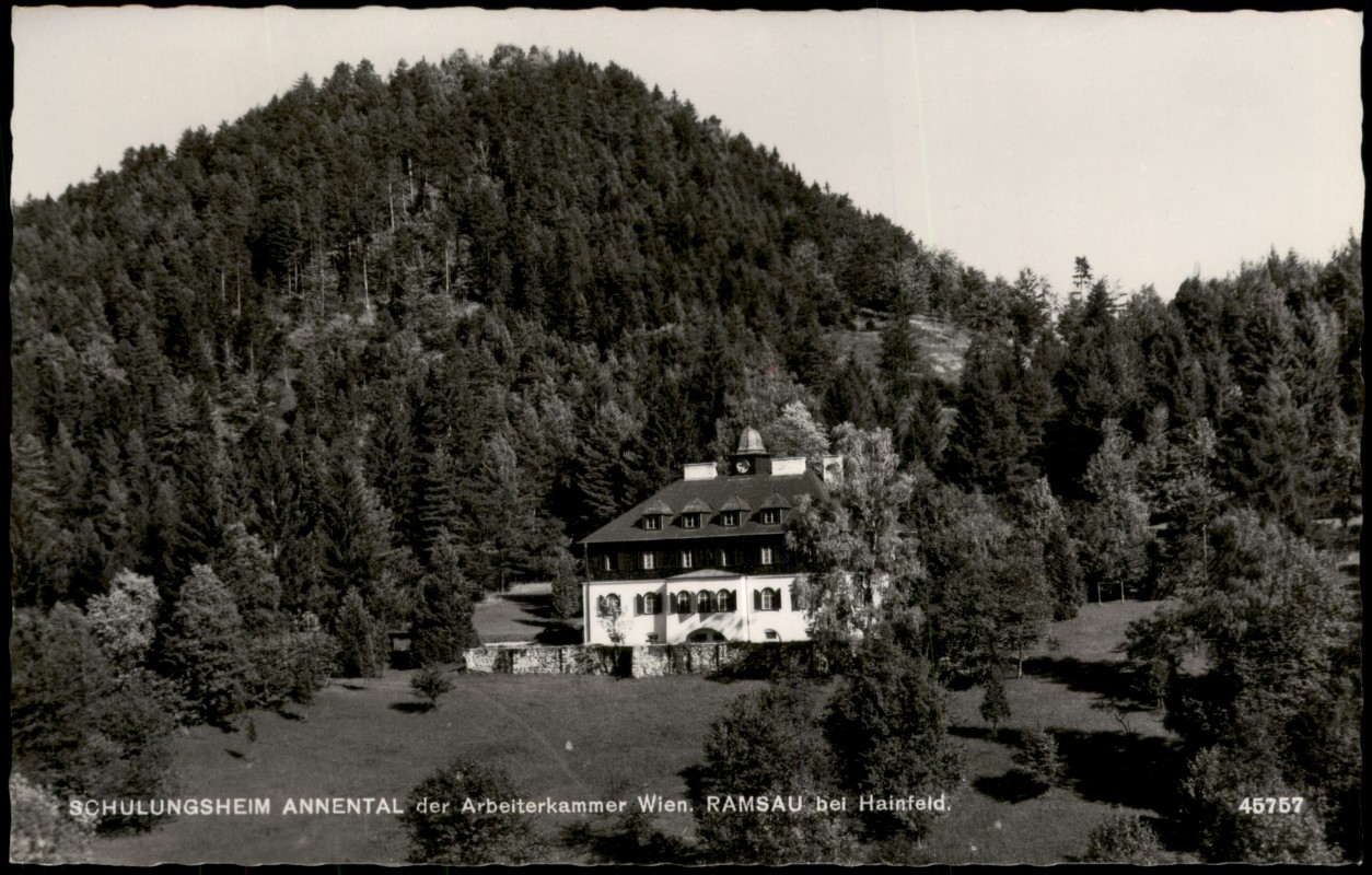 zoom: Image side vintage Postcard from 1969: Schulungsheim Annental, Ramsau bei Hainfeld:: Ramsau Niederösterreich