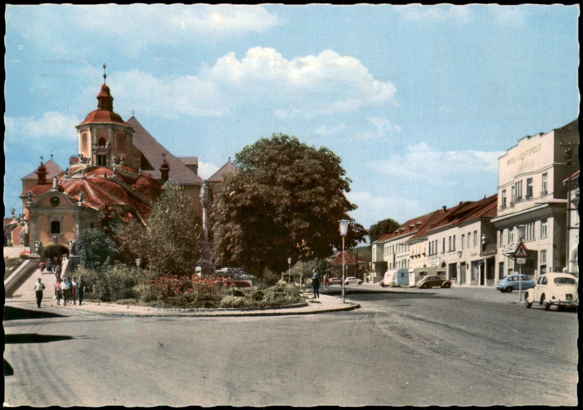 zoom: Image side vintage Postcard from 1960: Haydn-Gedächtniskirche:: Eisenstadt