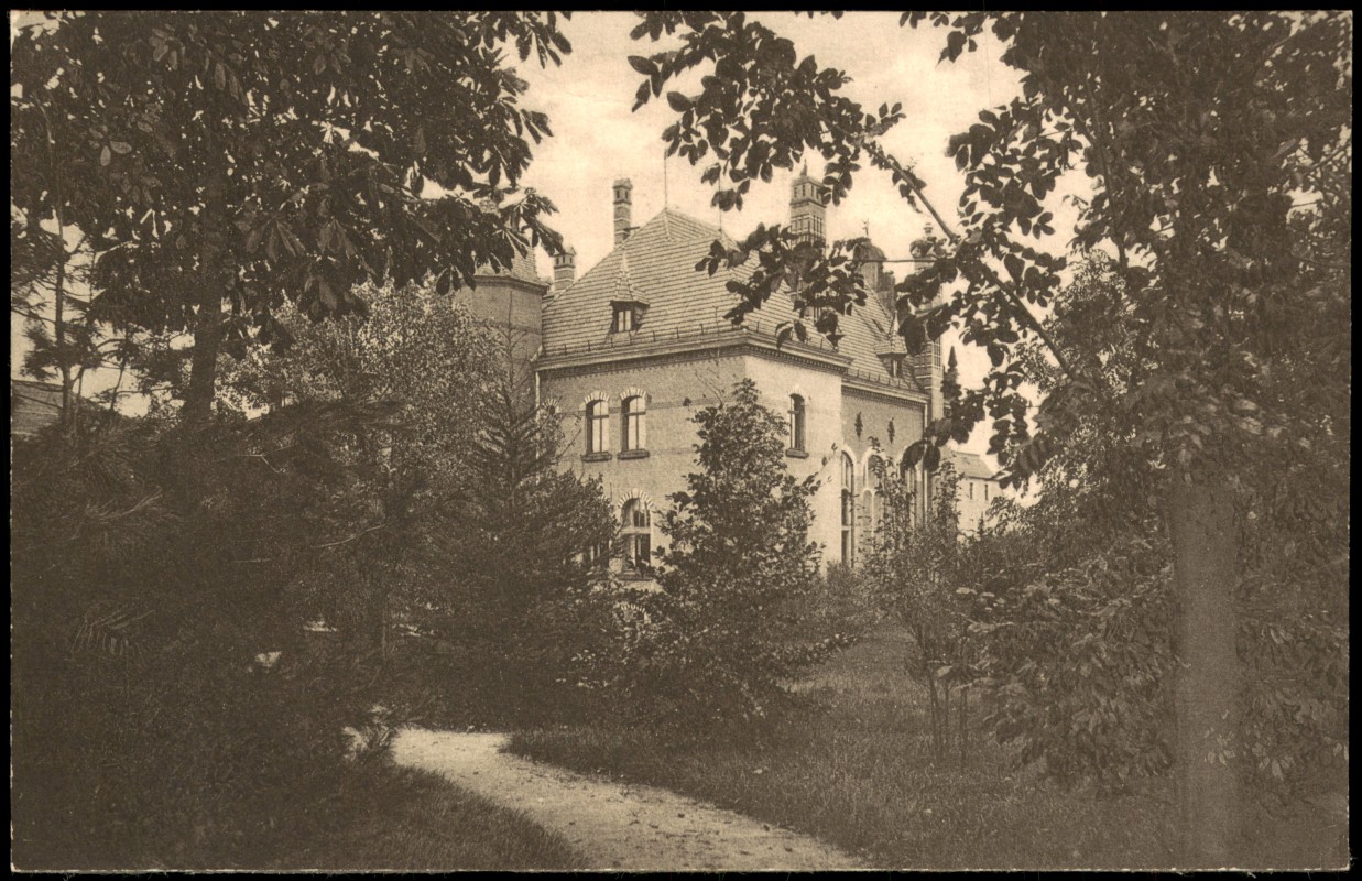 vergrößern: Bildseite historische Ansichtskarte von 1910: Schloss:: Schönrade Kr. Friedeberg Neumark