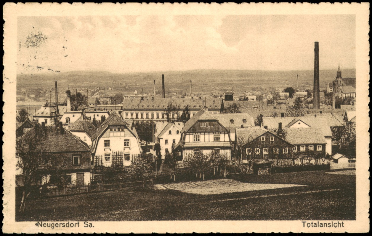 zoom: Image side vintage Postcard from 1920: Cigarren-Importhaus Paul Vollmar Neugersdorf Sachsen:: Ebersbach (Löbau/Zittau)-Ebersbach-Neugersdorf