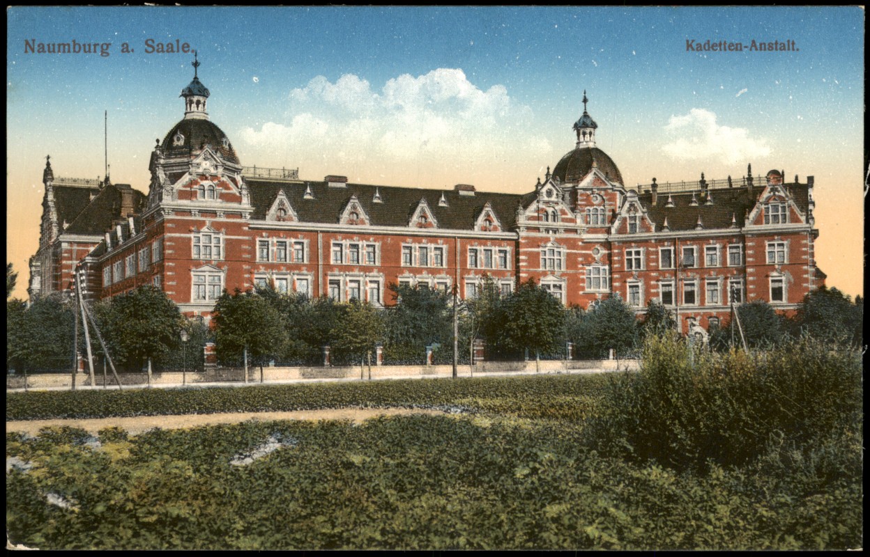 zoom: Image side vintage Postcard from 1915: Kadetten-Anstalt.:: Naumburg (Saale)