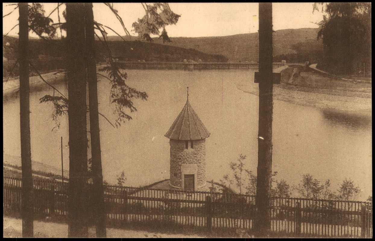 zoom: Image side vintage Postcard from 1912: Talsperre Neunzehnhain:: Lengefeld (Erzgebirge)