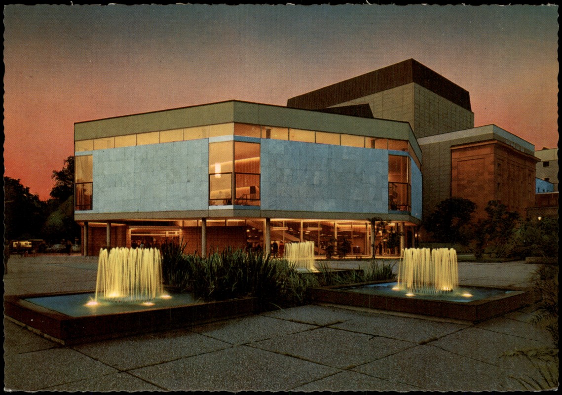 zoom: Image side vintage Postcard from 1965: Staatstheater, Kleines Haus:: Stuttgart