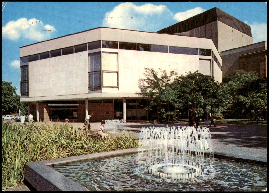 zoom: Image side vintage Postcard from 1976: Staatstheater Kleines Haus:: Stuttgart
