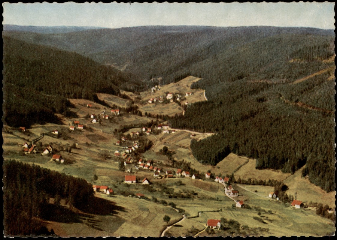 zoom: Image side vintage Postcard from 1965: Panorama-Ansicht:: Tonbach-Baiersbronn