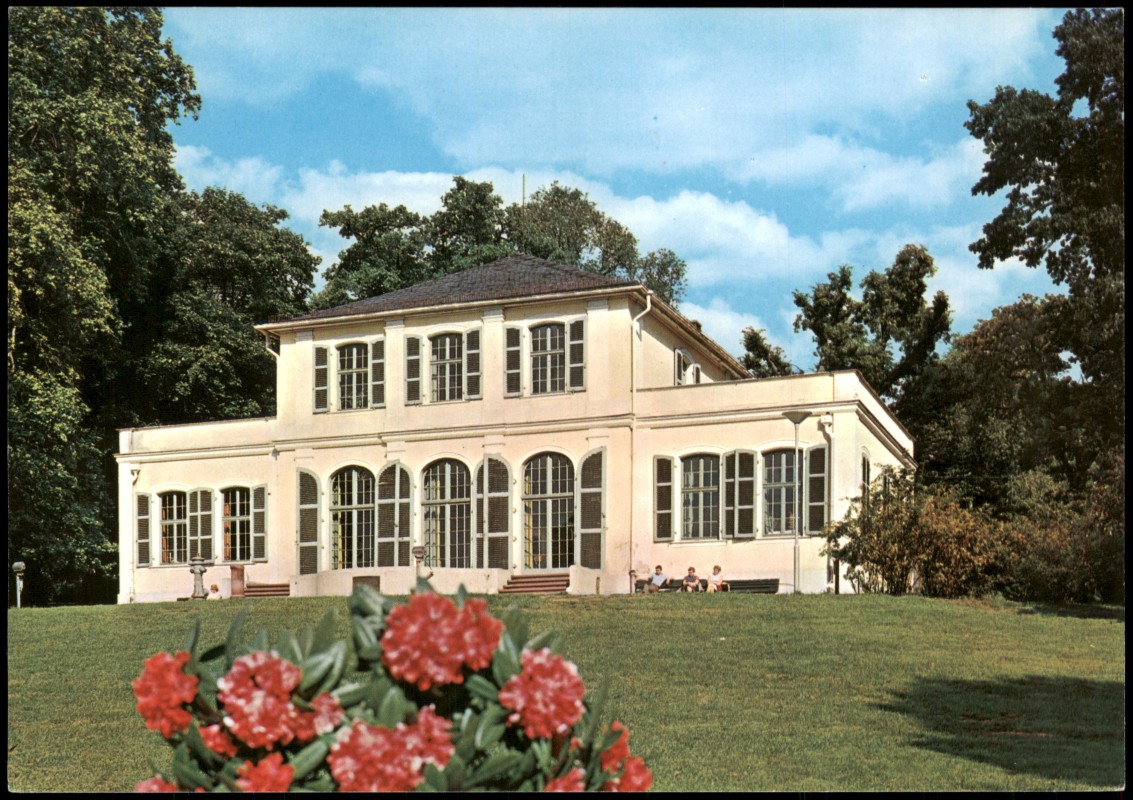 vergrößern: Bildseite historische Ansichtskarte von 1980: Prinz Emil-Schlößchen:: Bessungen-Darmstadt