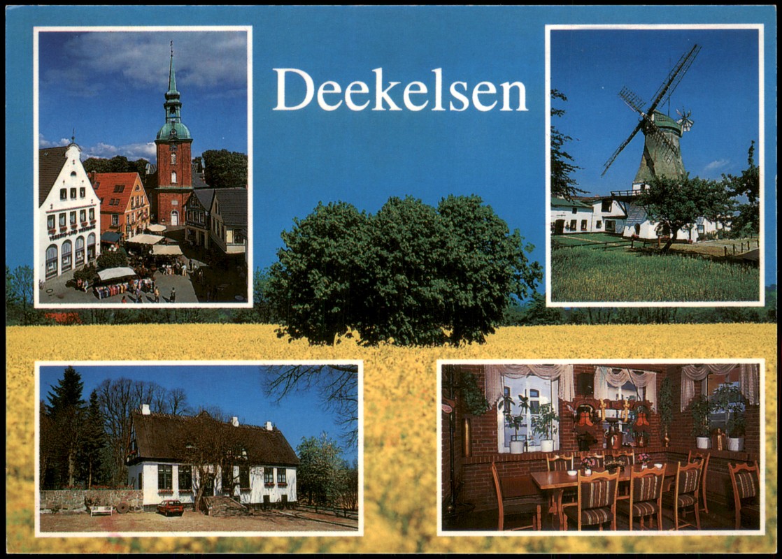 zoom: Image side vintage Postcard from 2000: Deekelsen Drehorte aus der Fernsehserie „Der Landarzt":: Boren
