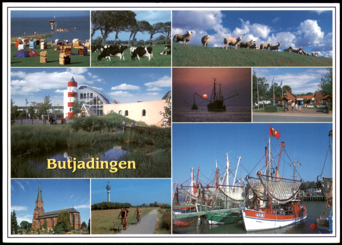 zoom: Image side vintage Postcard from 2010: BUTJADINGER LAND (Mehrbildkarte):: Butjadingen