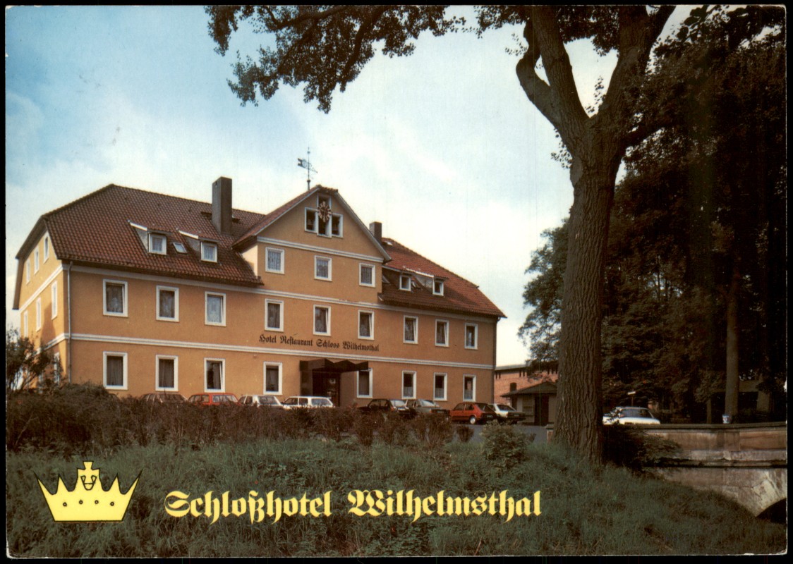 zoom: Image side vintage Postcard from 1987: Schloßhotel Wilhelmstal:: Spangenberg
