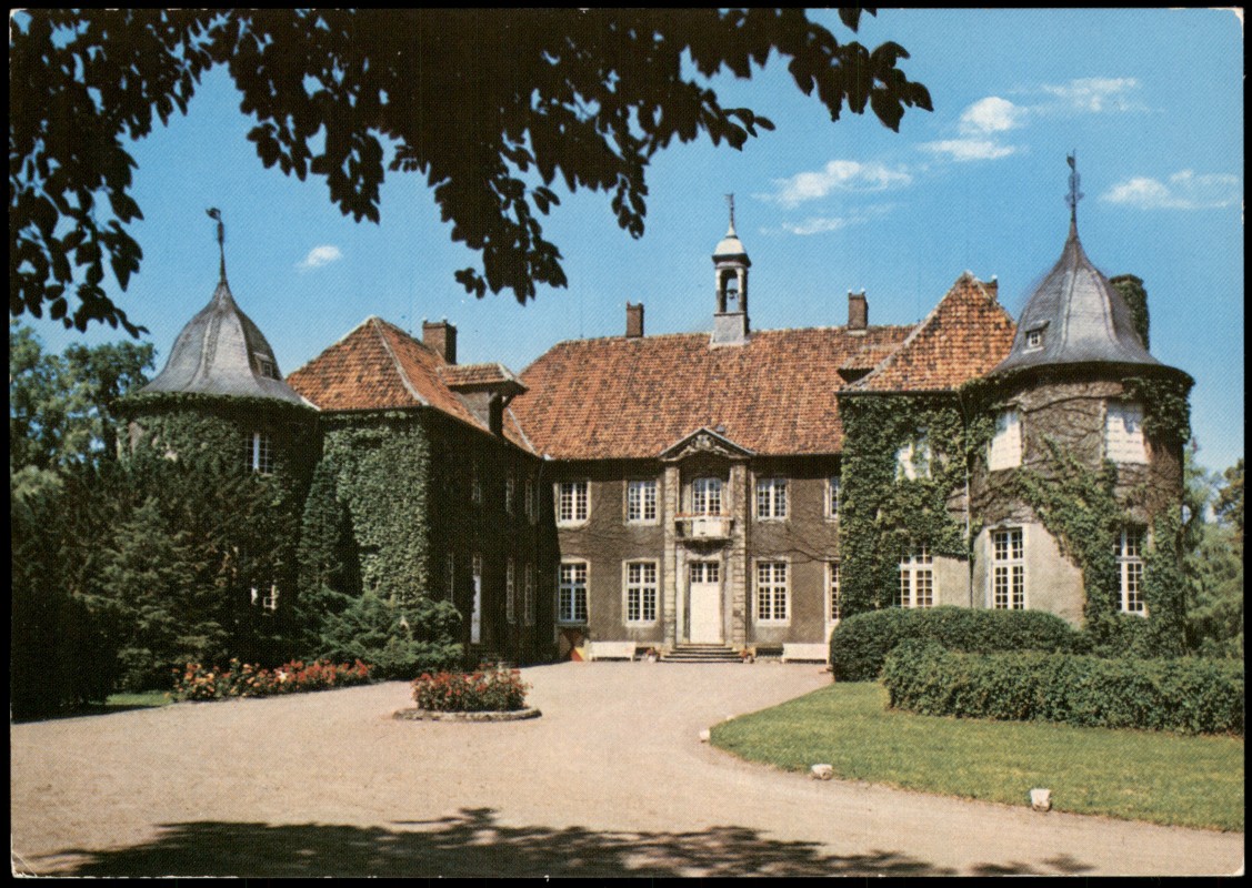 vergrößern: Bildseite historische Ansichtskarte von 1995: Schloß Ittlingen:: Herbern-Ascheberg (Westfalen)