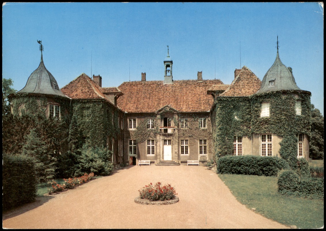 zoom: Image side vintage Postcard from 1990: Schloß Ittlingen:: Herbern-Ascheberg (Westfalen)