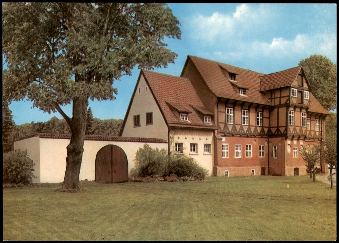 zoom: Image side vintage Postcard from 1990: Altes Amtsgericht:: Bad Bevensen