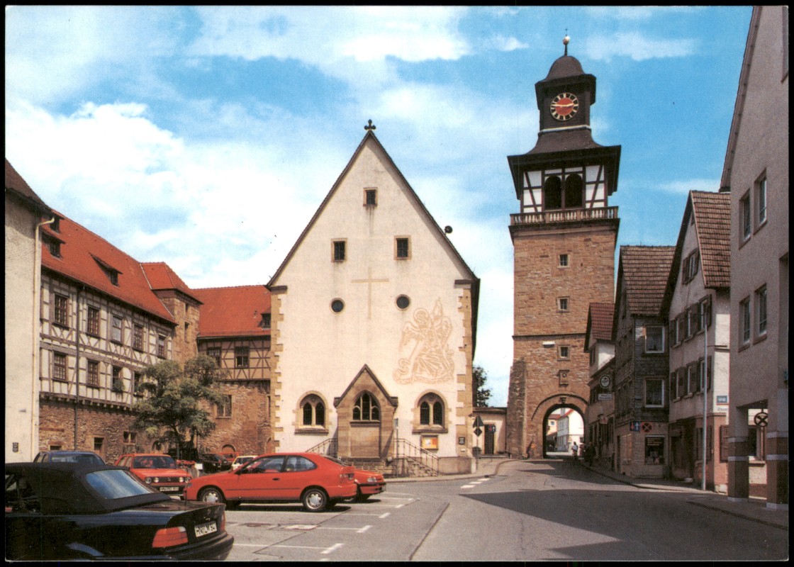 zoom: Image side vintage Postcard from 2010: Ansicht Marktplatz in Neuenstadt / Kocher:: Neuenstadt am Kocher