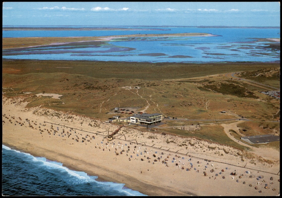 zoom: Image side vintage Postcard from 1982: Luftaufnahme Luftbild:: List auf Sylt