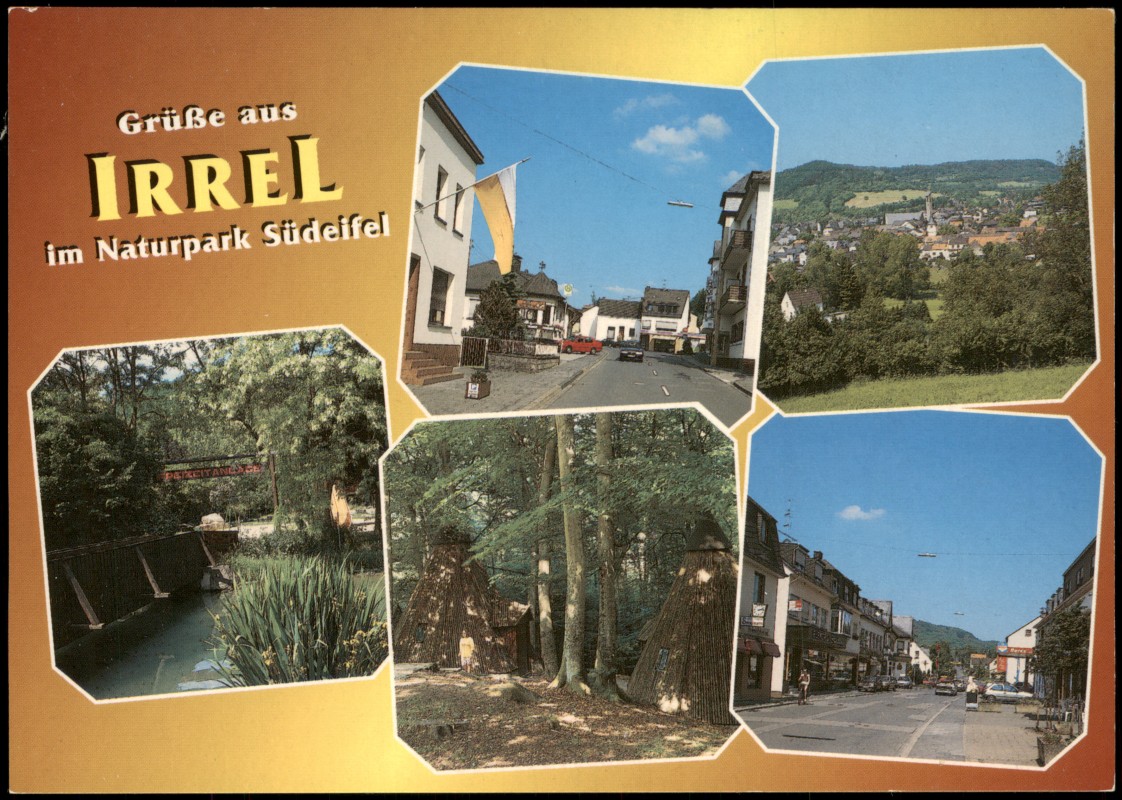 zoom: Image side vintage Postcard from 2000: IRREL im Naturpark Südeifel Luftkurort div. Ansichten:: Irrel