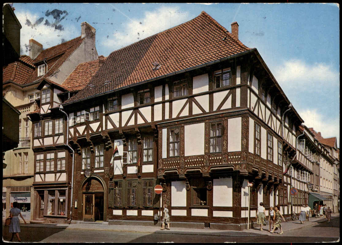 zoom: Image side vintage Postcard from 1965: Gaststätten Die Junkernschenke Göttingen- Universitätsstadt:: Göttingen