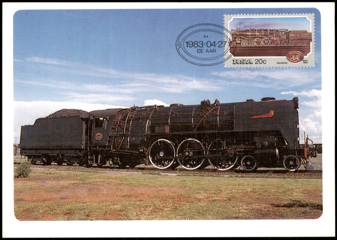 vergrößern: Bildseite historische Ansichtskarte von 1983: Eisenbahn Zug Lokomotive Stoomlokomotiewe Steam locomotives. 1983-04-27::