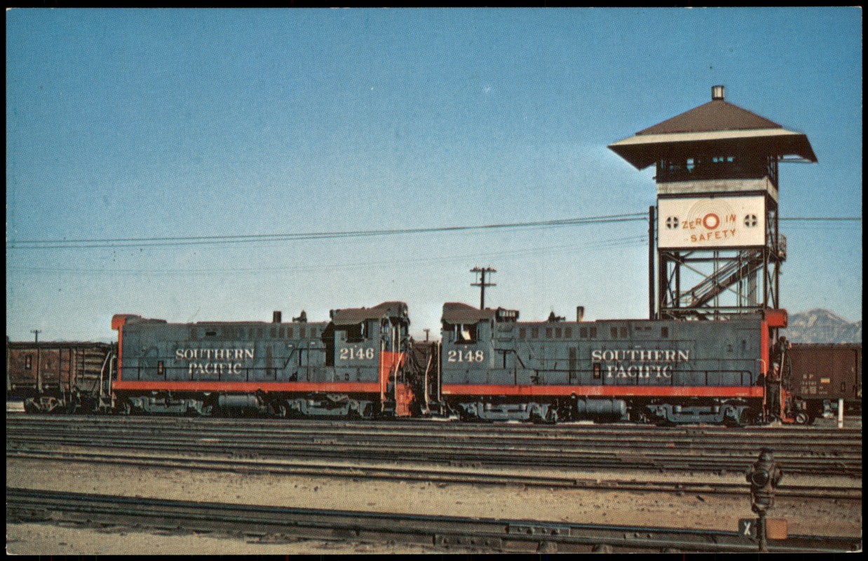zoom: Image side vintage Postcard from 1978: Eisenbahn Zug Lokomotive SOUTHERN PACIFIC LINES USA::