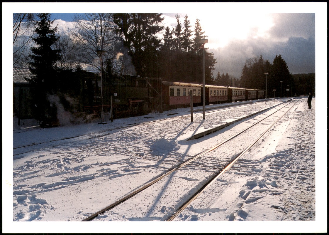 vergrößern: Bildseite historische Ansichtskarte von 2006: Dampflokomotive The Scenic Wonderland Great Mountain Railway::