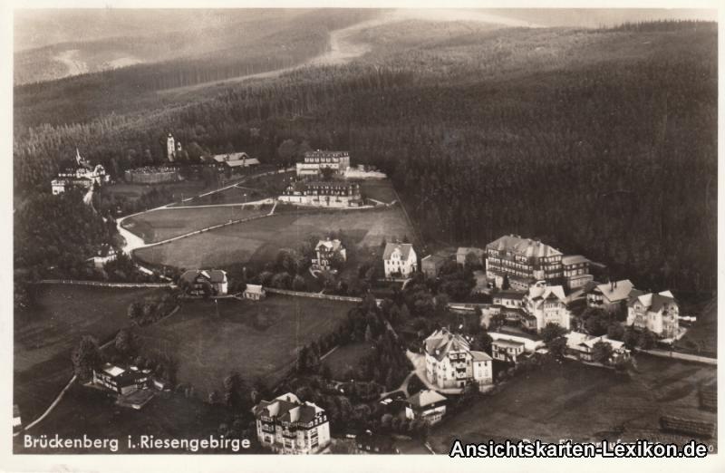 zoom: Image side vintage Postcard from 1939: Luftbild:: Karpacz Górny-Karpacz