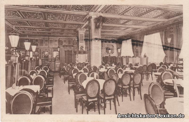 vergrößern: Bildseite historische Ansichtskarte von 1918: Kaberett Altmarkt (innen):: Innere Altstadt-Dresden