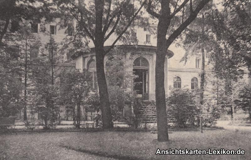 zoom: Image side vintage Postcard from 1925: Waldpark-Krankenhaus:: Blasewitz-Dresden