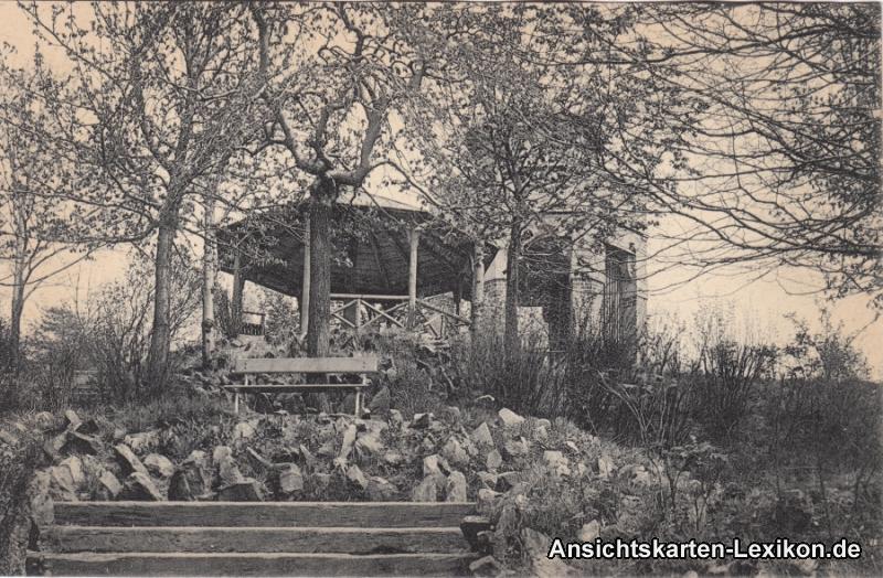 zoom: Image side vintage Postcard from 1918: In den Anlagen Pavillon:: Hainichen
