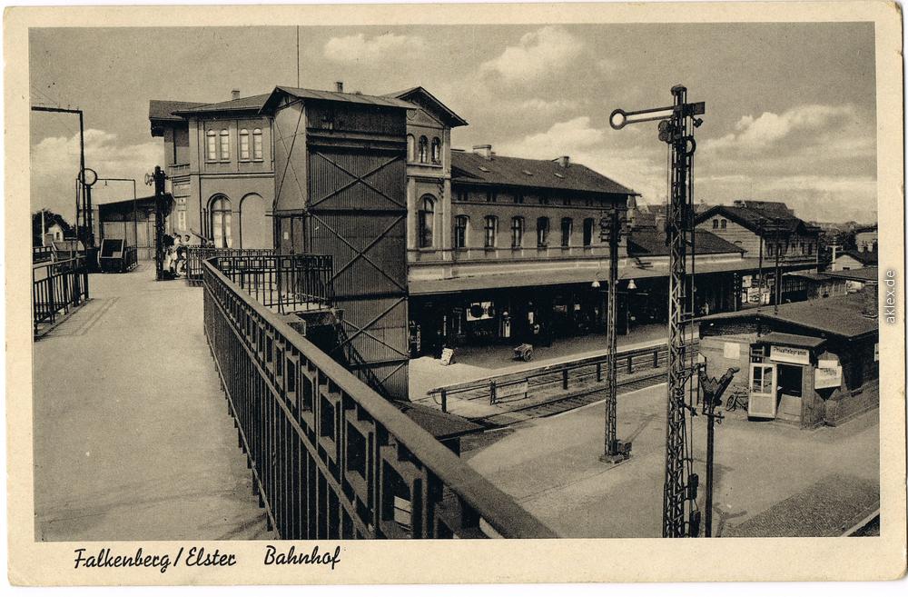 Bahnhof Gleisanlagen Falkenberg Elster Ansichtskarten Lexikon