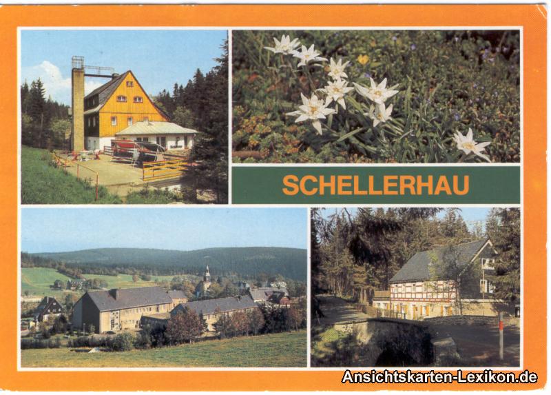 vintage Postcard from 1986: Schellerhau - Ferienheime:: Schellerhau-Altenberg (Saxony)