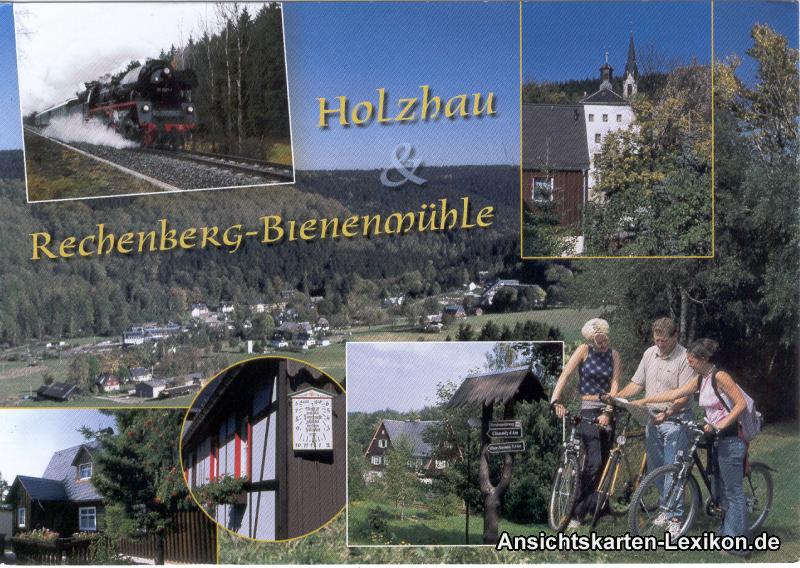 vintage Postcard from 2003: Holzhau und Re-Bie:: Rechenberg-Bienenmühle