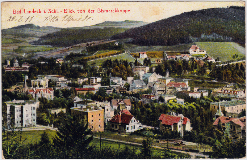 Ancienes Ak , Bad Landeck (Lądek-zdrój), Totale, 1928