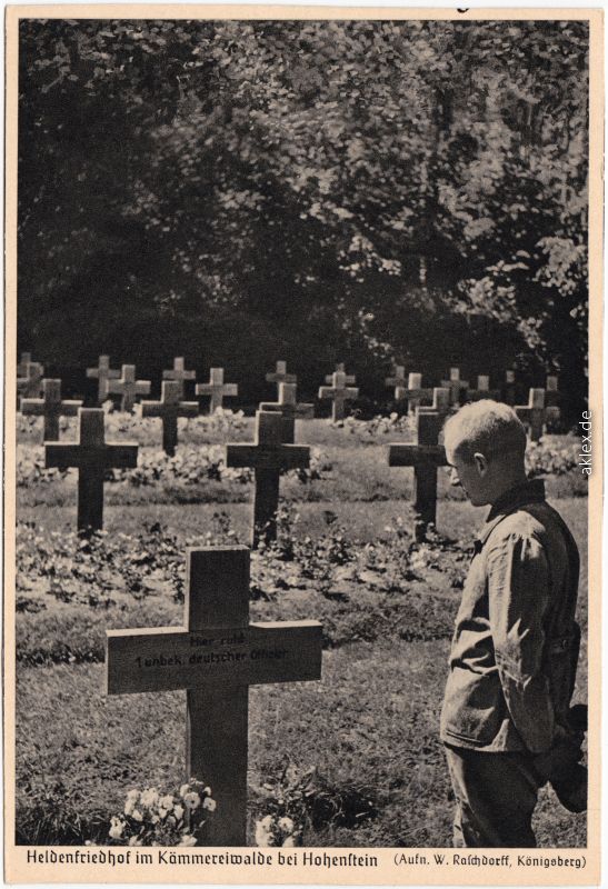 Heldenfriedhof im Kämmereiwalde Hohenstein (Ostpreußen