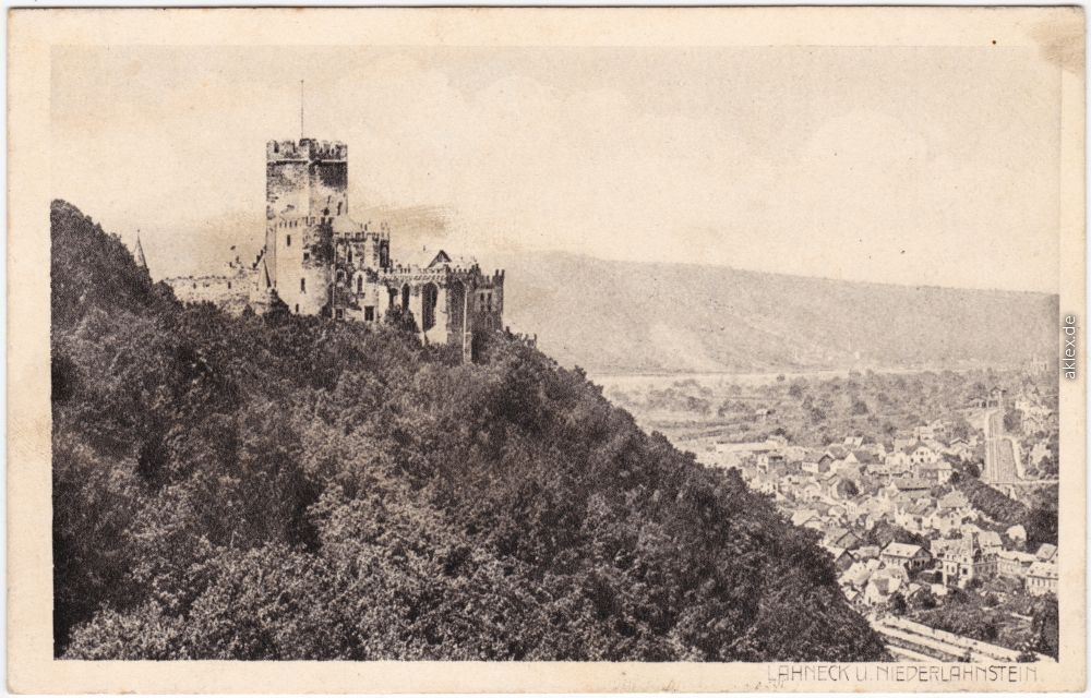 Burg Und Stadt :: Lahnstein :: Ansichtskarten-Lexikon