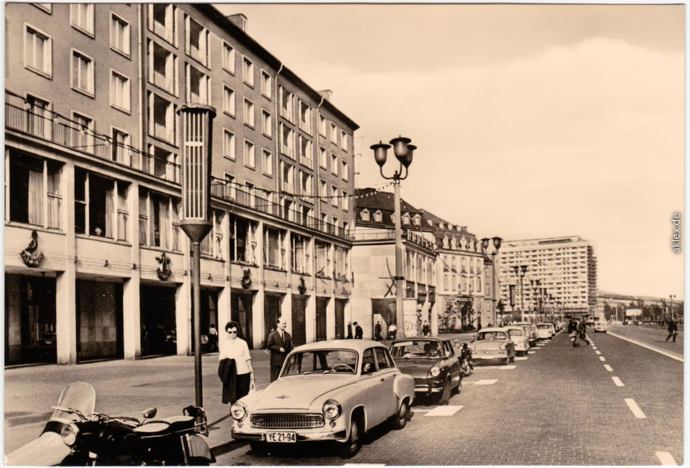 Innere Altstadt Dresden Wilsdruffer Straße (Ernst-Thälmann-Str.) DDR ...
