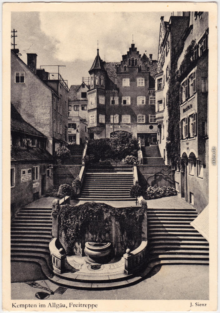 Freitreppe Kempten (Allgäu) AnsichtskartenLexikon