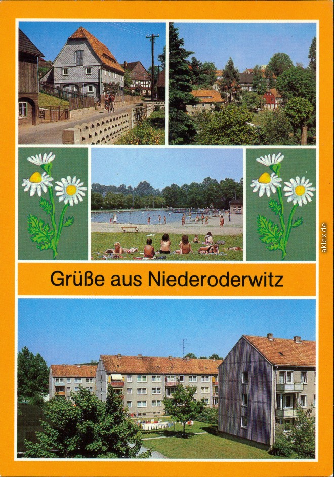 vintage Postcard from 1986: Grüße aus Niederoderwitz:: Niederoderwitz-Oderwitz