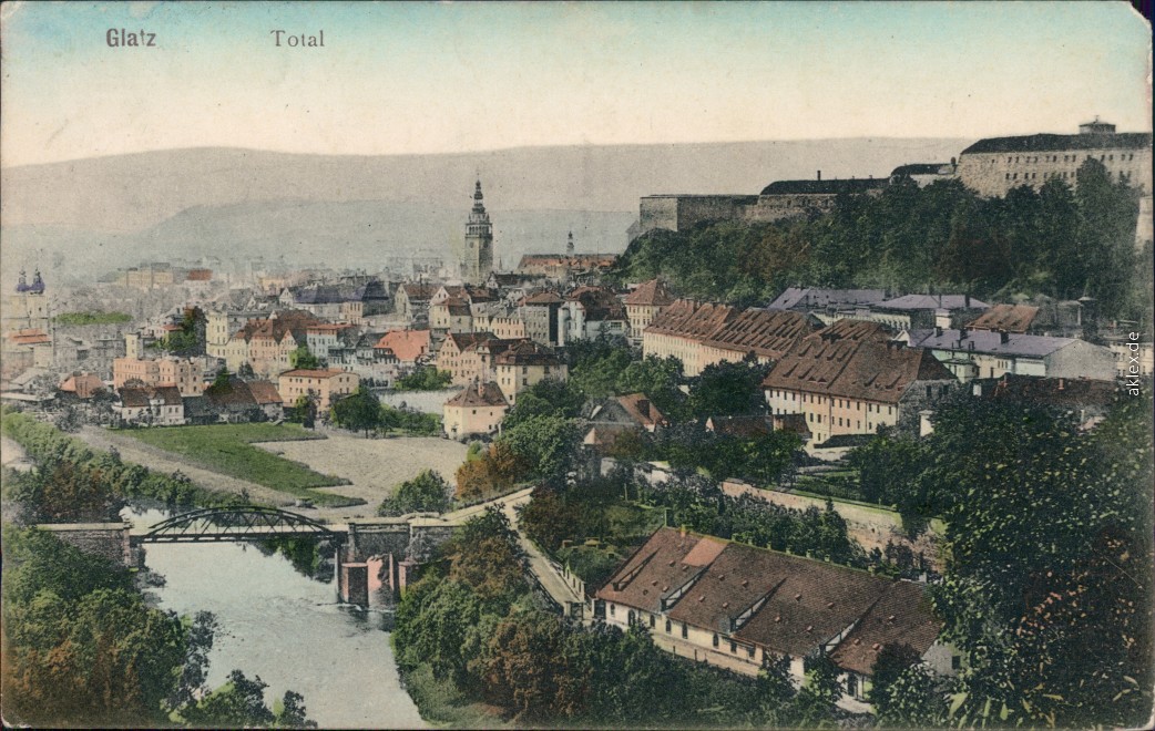 Blick auf die Stadt Glatz AnsichtskartenLexikon