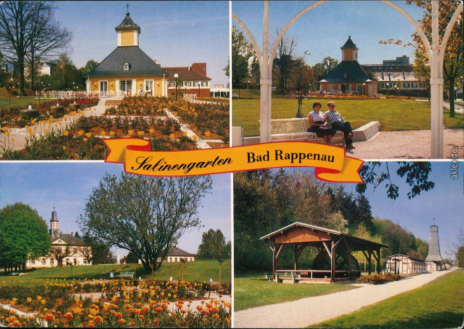 vintage Postcard from 1985: Salinengarten:: Bad Rappenau