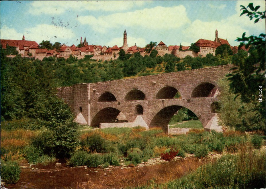 Tauberbrücke/Doppelbrücke :: Rothenburg Ob Der Tauber :: Ansichtskarten ...